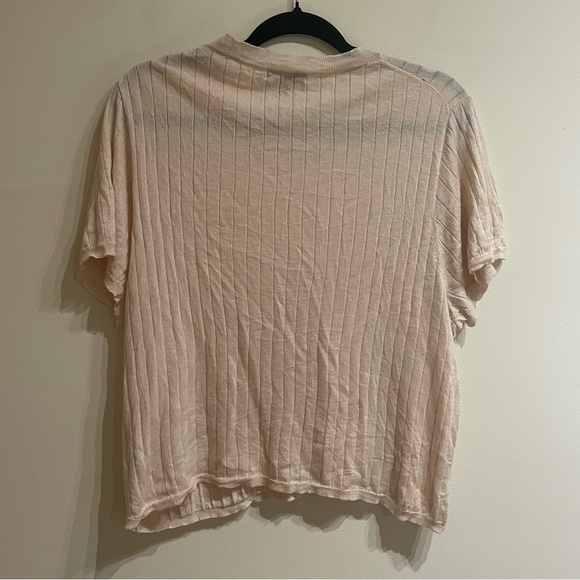 J. Crew Women’s Silk-Cashmere Blend Cropped Shirt Heathered Sandy Beach 2X - Picture 6 of 10